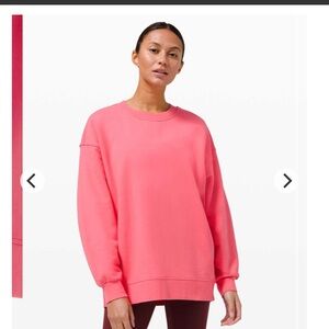 Lululemon Perfectly Oversized Crew Guava Pink Woman 6 Boxy Comfy
